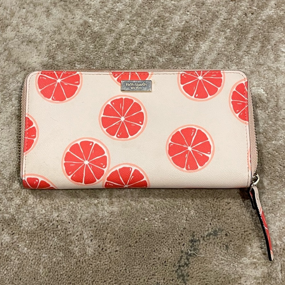 Kate Spade grapefruit wallet